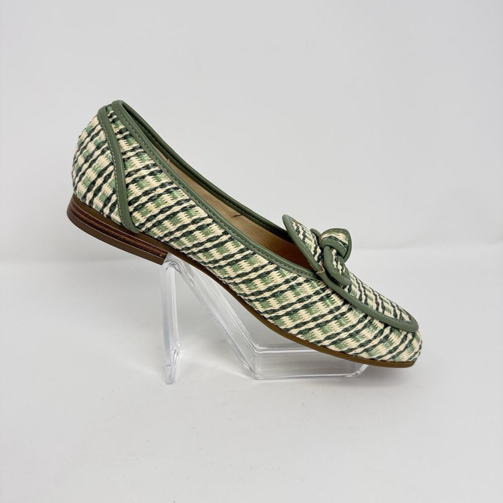 Liz Claiborne LC Granby Women’s 7 Green Multi Woven Loafers Memory Foam New - Picture 3 of 8